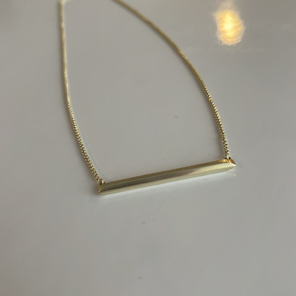 Kendra Scott Adjustable Gold Bar Necklace